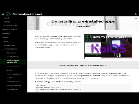 Remove Pre-Installed Apps