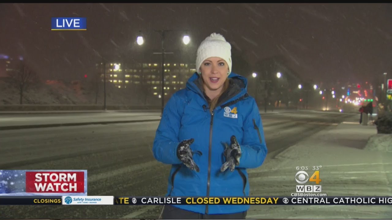 Road Conditions Deteriorate During Snowy Morning In Worcester - YouTube
