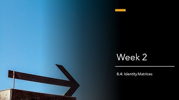 8.4: Identity Matrices