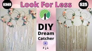 DIY wall Hanging Dreamcatcher/Dollar Tree DIY Dupe/Look For Less