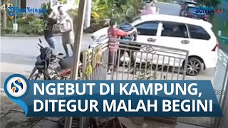 TEGUR PENGEMUDI MOBIL YANG NGEBUT DI JALAN KAMPUNG yang Sempit Malah Berakhir Tragis