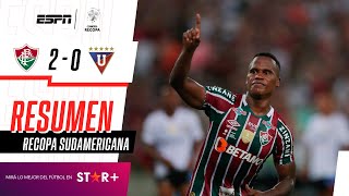 ¡EL COLOMBIANO JHON ARIAS FUE HERÓE Y EL FLU ES CAMPEÓN DE LA RECOPA! | Fluminense 2-0 LDU | RESUMEN image