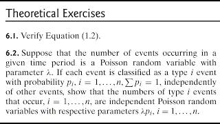 Probability (9E) - Ross. ThEx 6.1, 6.2: Joint Cumulative Distribution Fct, Poisson random variables