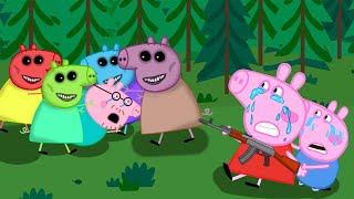 PEPPA PIG APOCALYPSE ZOMBIE 7 Rainbow Colors | Peppa Pig Funny Animation