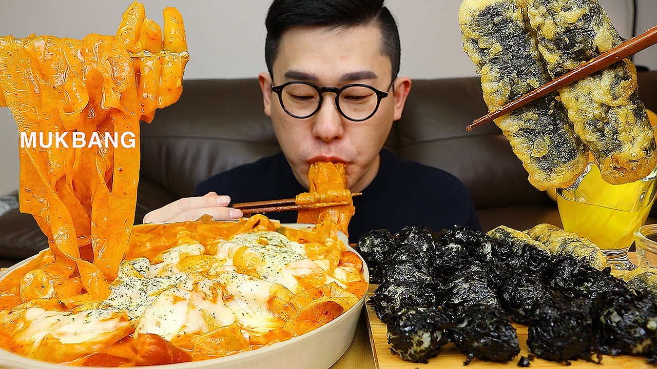 ASMR MUKBANGㅣ🌶🌶Spicy Rose TteokbokkiㅣEATING SHOW