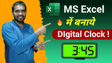 How to Make Clock in Excel   Digital Clock in Excel   Excel Tips and Tricks