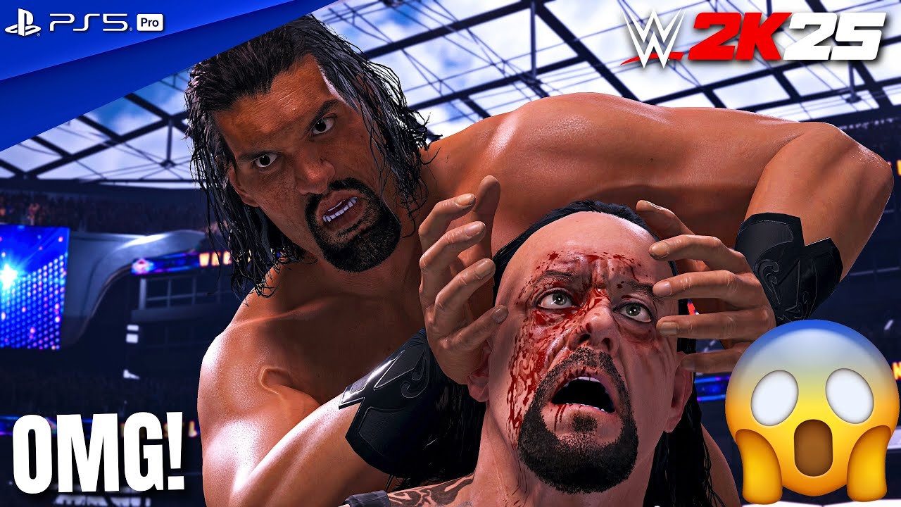 WWE 2K25 — Великий Кали против Гробовщика — полный матч на WrestleMania 41 | PS5 Pro [4K60]