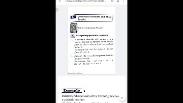 Form 4, Chapter 3  :  3.1 Quadratic Functions and Their Roots (A)
