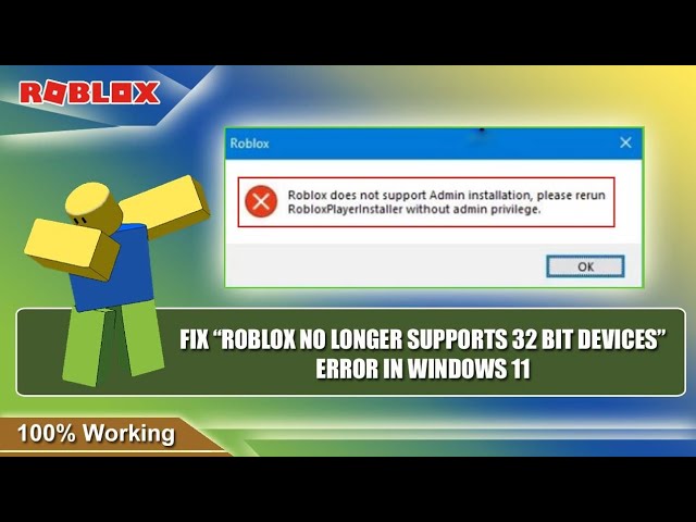 How to Fix Roblox No Longer Support 32-Bit on Windows