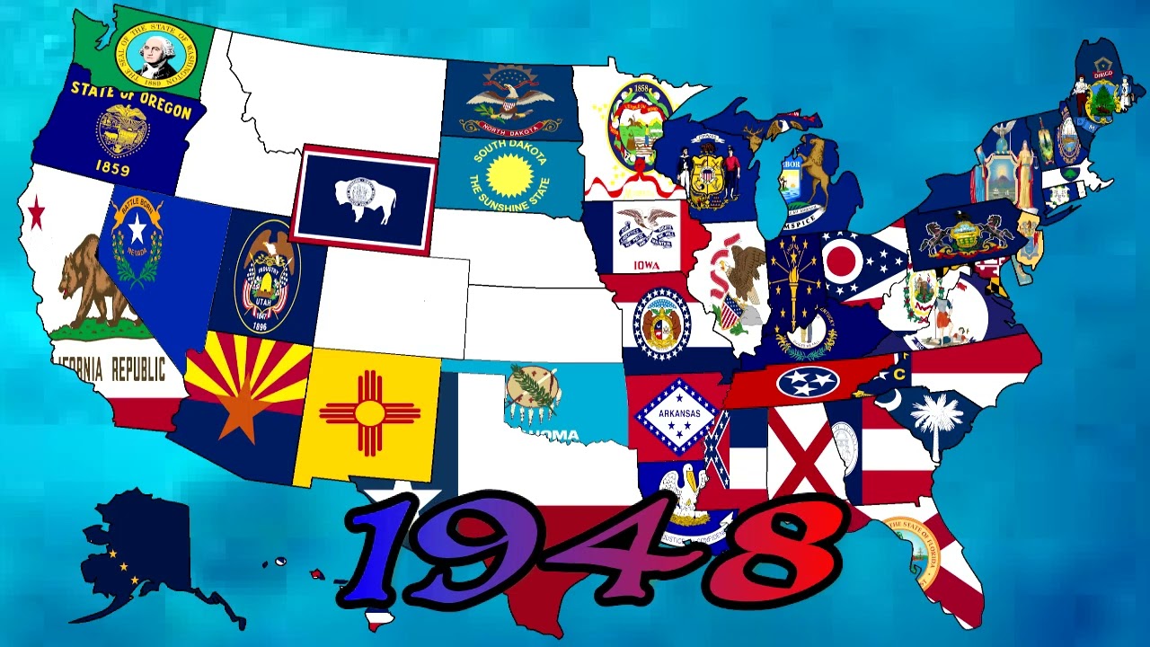 USA State Flags History from 1776-2025!