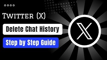 How to Delete Twitter Chat History ! 2025