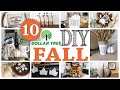 🍂 TOP 10 DOLLAR TREE FALL DIYs!  | DIY HOME DECOR | Modern Farmhouse