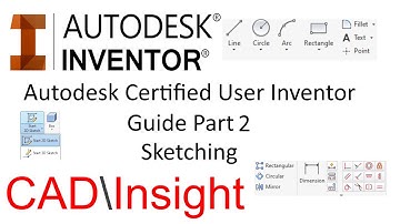Autodesk ACU Inventor Guide Part 2: Sketching