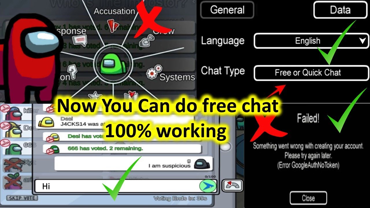 How I Solved My Quick Chat Problem in Among us Among us new update Free