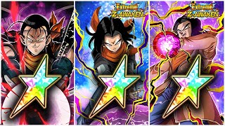 100% Lr Super 17 Eza Hell Fighter 17 Eza Agl 17 Rotation Dragon Ball Z Dokkan Battle