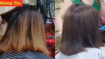 Kỹ thuật Nhuộm tóc hai khúc màu đều đẹp - tại Hương tóc