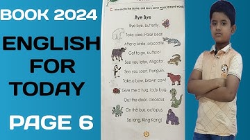 English For Today | Class Two | Unit 1 Lesson 3 |Farewells (New Book 2024)
