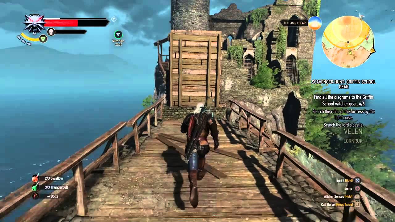 The Witcher 3 How to reach Lornruk tower in less than 10 seconds (Simple ju...