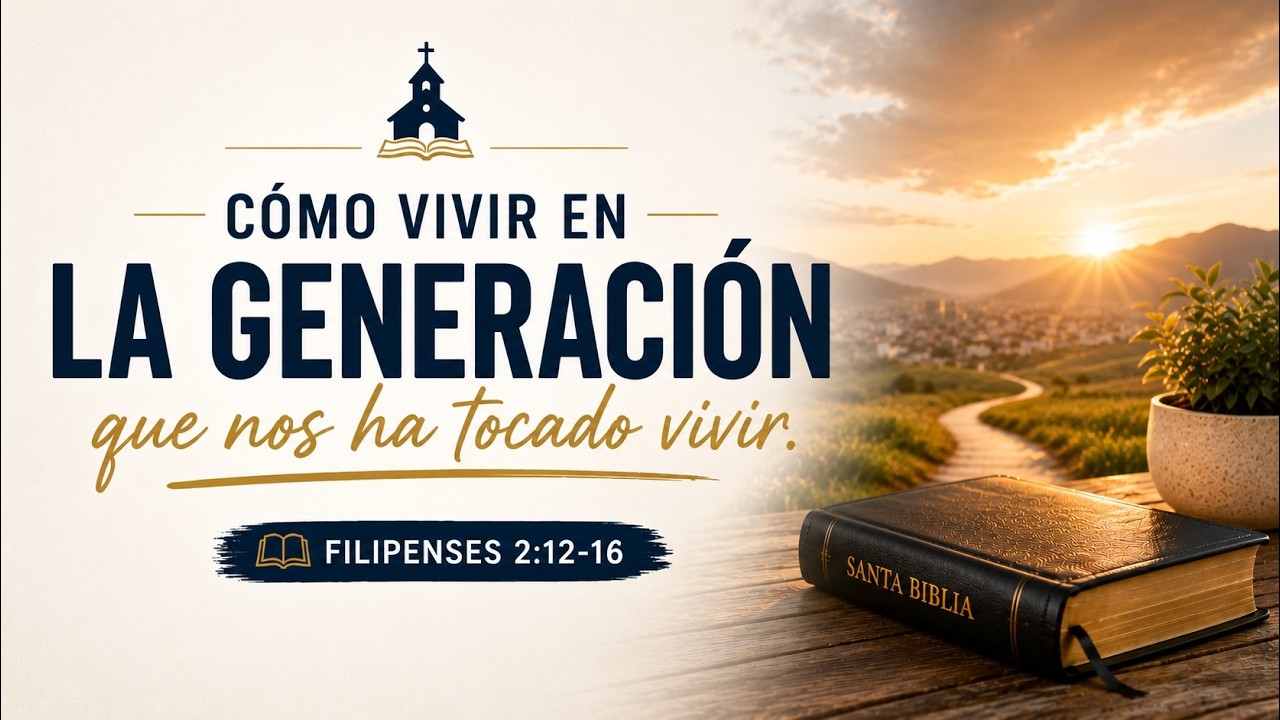 Cómo vivir en la Generación que me ha Tocado Vivir | Filipenses 2:12-16 | Ps. José Agüero