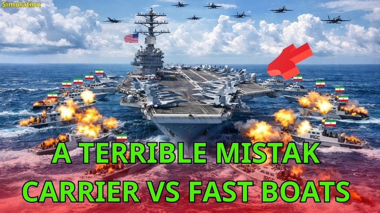 They Charged a U.S. Aircraft Carrier… The Response Came in Seconds | AI Reconstrution