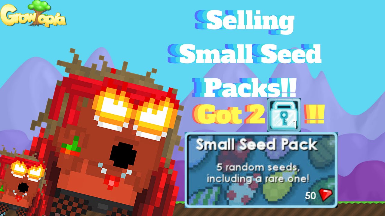 Growtopia Selling Small Seed Packs GOT 2DL+ YouTube