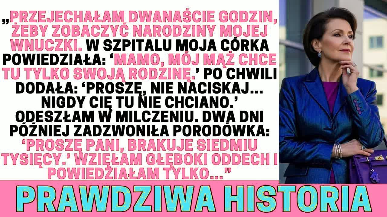 Gdy urodziła się moja wnuczka, córka wyrzuciła mnie ze szpitala, mówiąc, że chce tylko swoją rodzinę