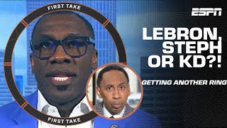 LeBron vs. Steph vs. KD: Stephen A. \& Shannon DEBATE most likely to win 1️⃣ more title | First Take