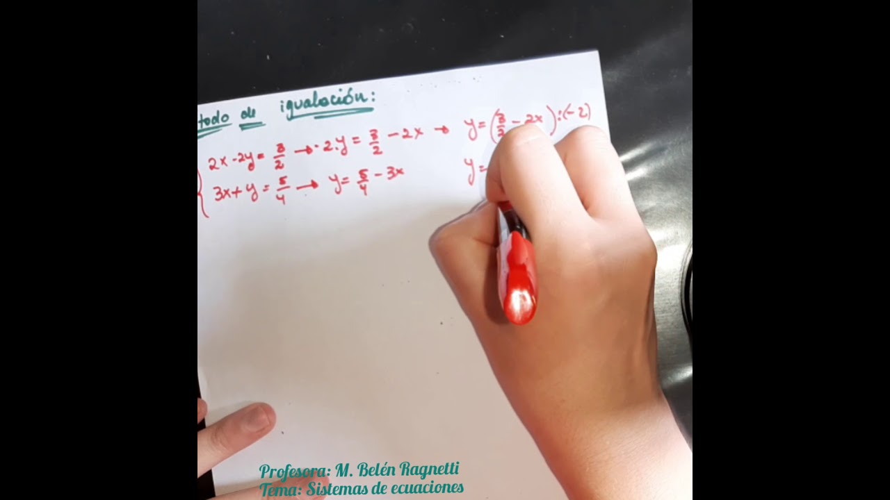 Sistema de ecuaciones