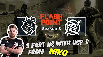 3 fast HS with USP S from NiKo, G2 vs NIP, Flashpoint 3