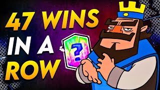 I *WON* 47 Clash Royale Matches in a Row