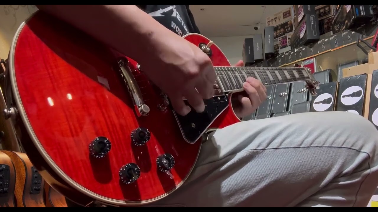 Epiphone Inspired by Gibson Les Paul Custom Figured Transparent