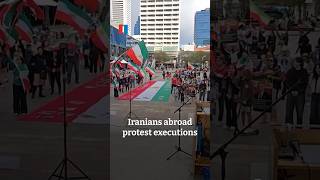 Iranians abroad protest executions