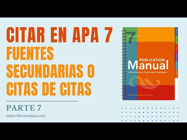 📚 Normas APA 7ma Edición 2023: Citar Fuentes Secundarias 📑 y Citas de Citas 👁‍🗨 | Guía Completa 🎯