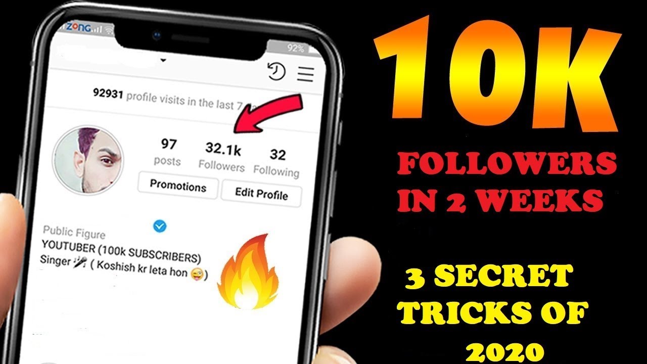 HOW TO GET REAL INSTAGRAM 10K FOLLOWERS 2020 | Real Proof | 10K REAL ...