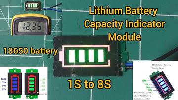 Lithium Battery Capacity Indicator Module || Tutorial