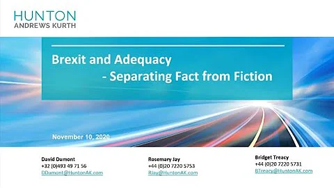 Webinar on Brexit and AdequacySeparati...  Fact fr...