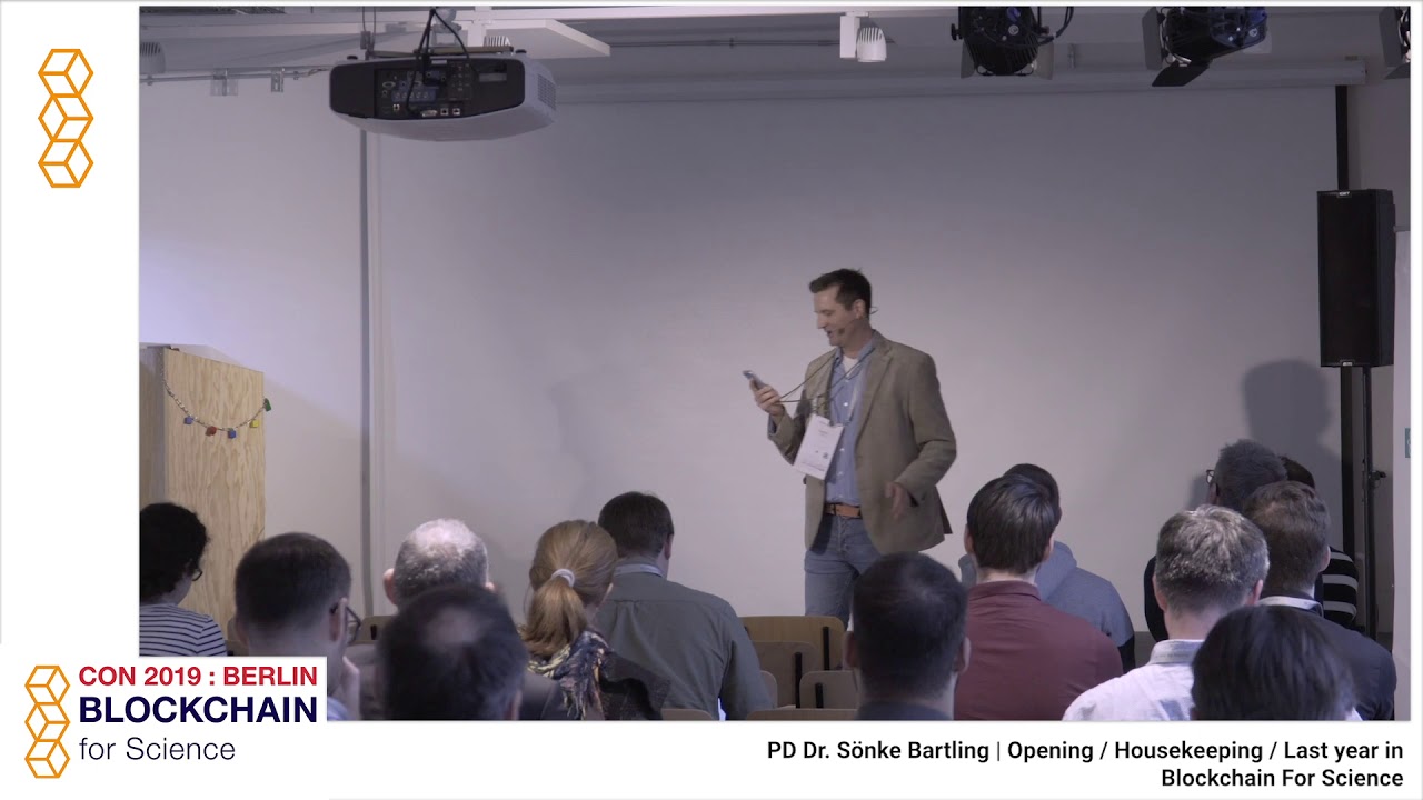 Thumbnail for Blockchain for Science Con 2019: SoenkeBartling