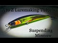 Suspending minnow jerkbait  a to z lure making tutorialpart two