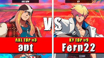GGST | ant (Axl Low) VS Fern22 (Ky) | Guilty Gear Strive High level gameplay