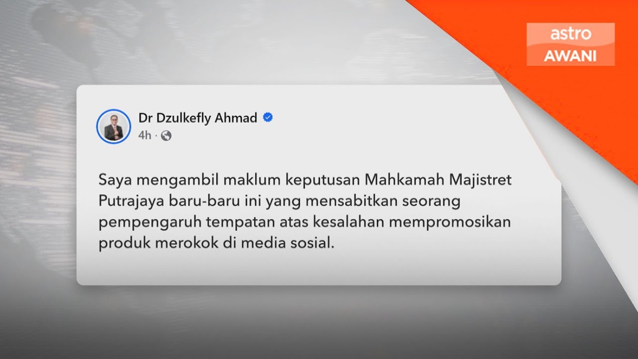 Larangan Iklan rokok dan vape terpakai kepada semua, tiada pengecualian