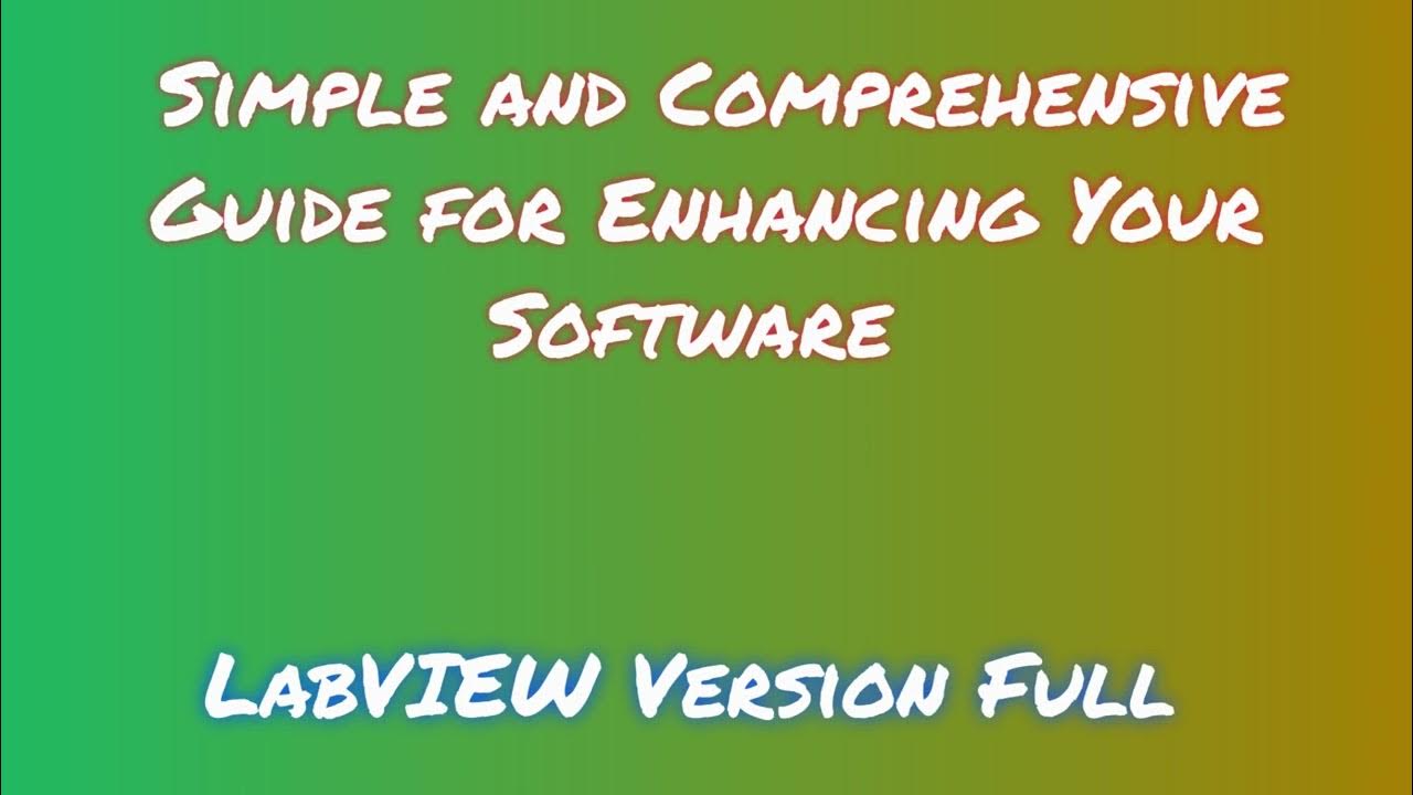 LabVIEW License Guide: Activating and Downloading LabVIEW - YouTube