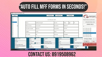 Form Filling Auto Typer Software for MFF | Free Download