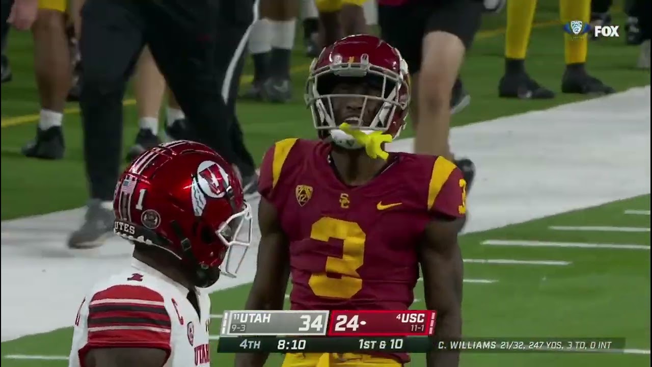 Jordan Addison vs Clark Phillips (2022 Pac-12 Championship) | WR vs CB Matchup