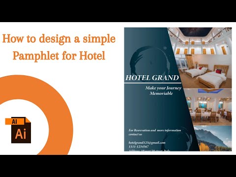 Hotel Brochure in Adobe illustrator