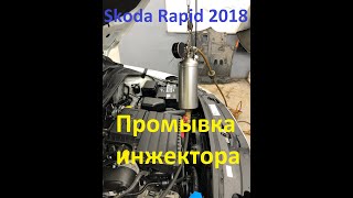 Шкода Рапид 2018 Промывка инжектора