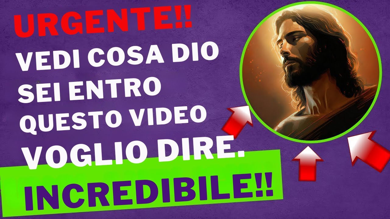 🙏Il messaggio di Dio per te oggi, non ignorarlo MESSAGGIO DI FEDE - YouTube