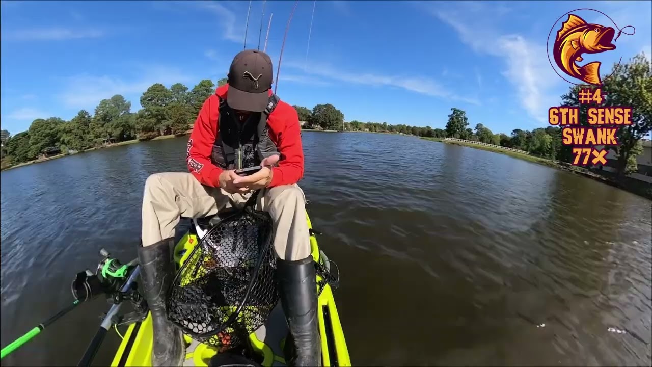 Kayak Bass Fishing in the Hoodoo Impulse 120 + 6th Sense and Headbanger