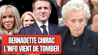 Bernadette Chirac Linfo Vient De Tomber , À 92 Ans Elle Vient ....