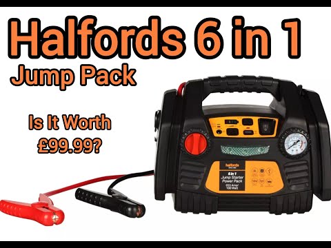 How To Use Halfords 6 In 1 Jump Starter Youtube