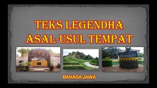 CERITA LEGENDHA BAHASA JAWA || MATERI BAHASA JAWA KELAS 8